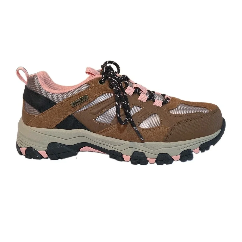 Skechers Waterproof Hiking Shoes Womens 9.5 Selmen West Highland Brown Pink